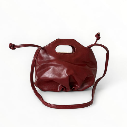 CHAUTFIFTH Mini Flower Bag - DARK RED