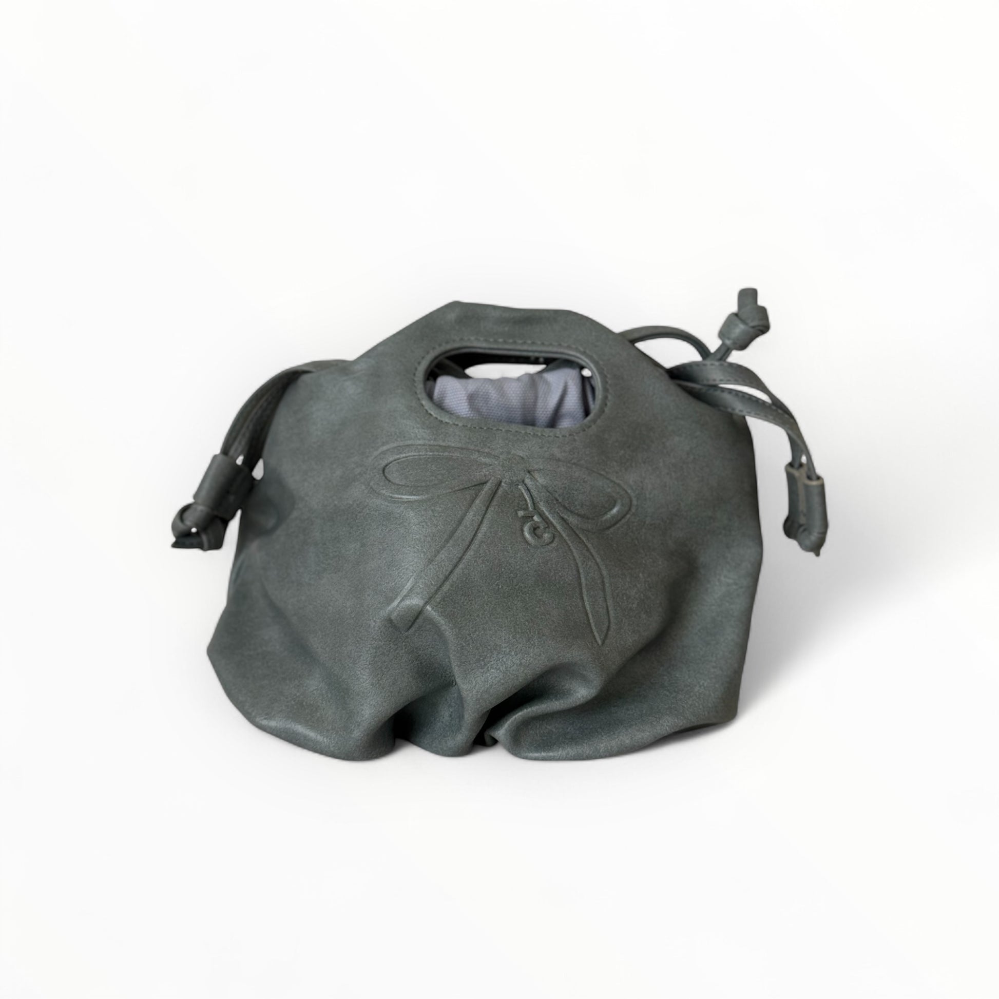 CHAUTFIFTH Mini Flower Drawstring Bag - CEMENT BLUE
