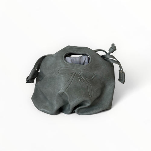CHAUTFIFTH Mini Flower Drawstring Bag - CEMENT BLUE
