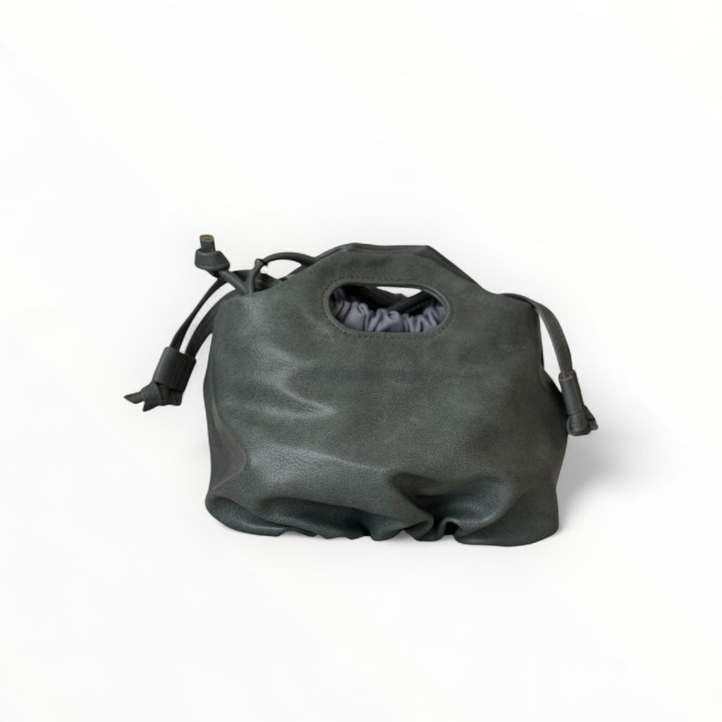 CHAUTFIFTH Mini Flower Drawstring Bag - CEMENT BLUE